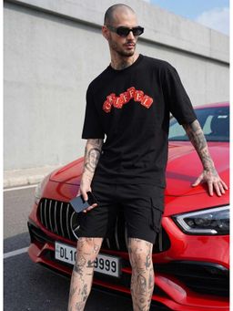 Griffel - Dice Regular Cotton Black T-Shirt