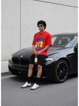 Griffel - Limoncello Regular Cotton Red T-Shirt