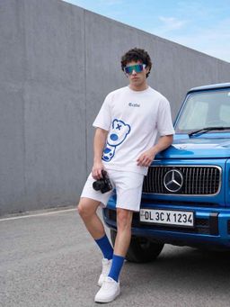 Griffel - Side Teddy Regular Cotton White T-Shirt