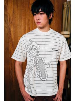 Bonkers Corner - Sketch Action Oversized White T-shirt