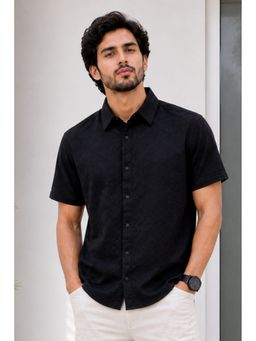 Parcel Yard - Men's Casual Summer Black Shirt