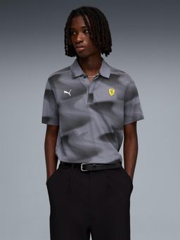 Puma - Scuderia Ferrari Mens All-Over-Printed Polo T-Shirt