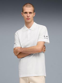 Puma - BMW M Motorsport Sportswear Mens Textured Jacquard Raglan Polo T-Shirt