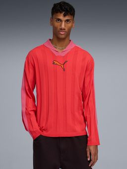 Puma - T7 Mens Long Sleeve Striped Polo T-Shirt