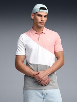 Puma - Essentials Elevated Mens Slim Fit Colorblock Polo T-Shirt