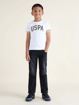 U.S. POLO ASSN. - Boys Cotton Printed Regular Fit T-shirt