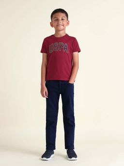 U.S. POLO ASSN. - Boys Cotton Printed Regular Fit T-shirt