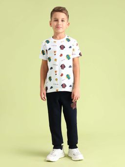 U.S. POLO ASSN. - Boys Round Neck Printed T-shirt