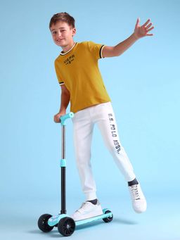 U.S. POLO ASSN. - Boys Cotton Printed Regular Fit T-shirt