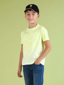 U.S. POLO ASSN. - Boys Cotton Printed Regular Fit T-shirt