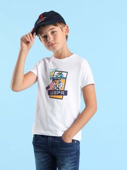 U.S. POLO ASSN. - Boys Printed Regular Fit T-shirt