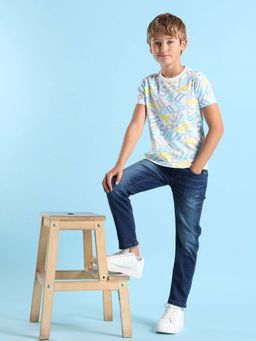 U.S. POLO ASSN. - Boys Cotton Printed Regular Fit T-shirt