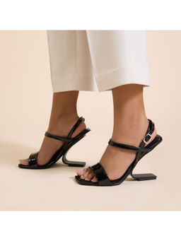 SKO - Fondi Black Heeled Sandals
