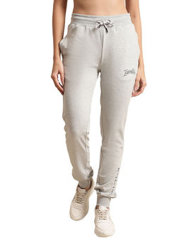 Cantabil - Women Grey Melange Solid Casual Track Pant