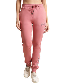Cantabil - Women Pink Solid Casual Track Pant