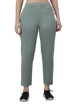Cantabil - Women Blue Solid Casual Track Pant