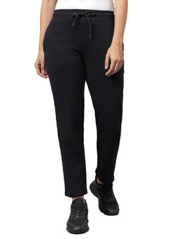 Cantabil - Women Black Solid Casual Track Pant