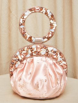 Peora - Ethnic Stylish Potli Bags Handmade Purse Stylish Bridal Fashion Peach - P103PCH