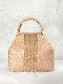 Peora - Potli Bags Evening Bags Ethnic Bride Purse with Drawstring Rose Gold - P49C