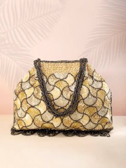 Peora - Potli Bags Evening Bags Ethnic Bride Purse with Drawstring Grey - P62GRY