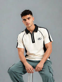 Fitleasure - Cool Story Off White Polo T-Shirt