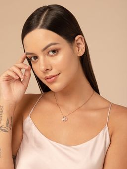 Salty - Women Hyacinth Zircon Heart Magnetic Clover Necklace