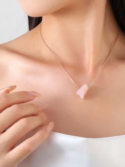 Salty - Women Pink Monolith Grace of Inner Peace Necklace