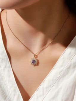 Salty - Women Purple Noor-E-Manik Necklace