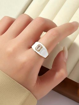 Salty - Women Bold White Ring