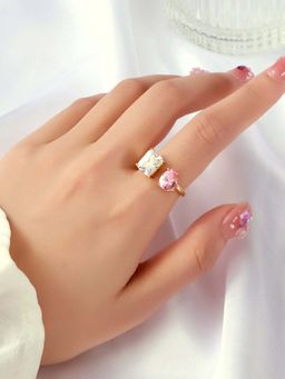 Salty - Women Pink and White Mesmerize Ring