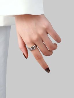 Salty - Women Multi-Spiral Silver Ring