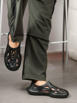 Carlton London - Men Sculptural Contoured Clogs