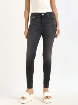 Tommy Hilfiger - Mid-Wash Skinny Fit Mid Rise Jeans - Black