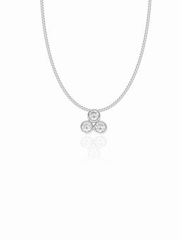 Maiora Diamonds - Glowing Amber Pendant | Lab Grown Diamonds | White Gold