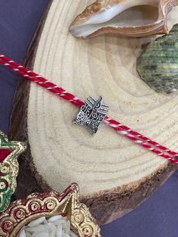 Digital Dress Room - Silver Plated Mahakal Damru Rakhi