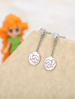 Praavy - 925 Sterling Silver Girl Detachable Kids Earrings