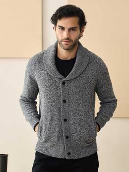 Andamen - Grey Cotton Grindle Cardigan