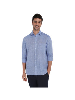 ColorPlus - Dark Blue Regular Fit Full Sleeve Shirt