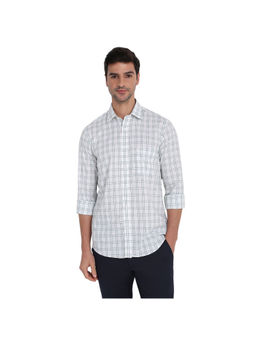ColorPlus - White Regular Fit Full Sleeve Shirt