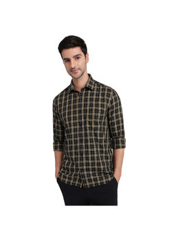 ColorPlus - Black Regular Fit Full Sleeve Shirt