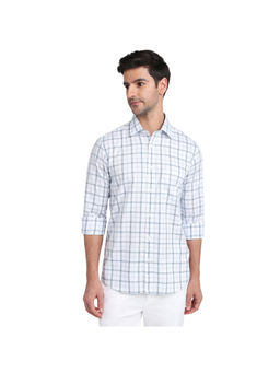 ColorPlus - White Regular Fit Full Sleeve Shirt