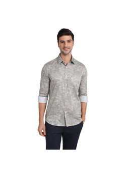 ColorPlus - Medium Grey Regular Fit Full Sleeve Shirt