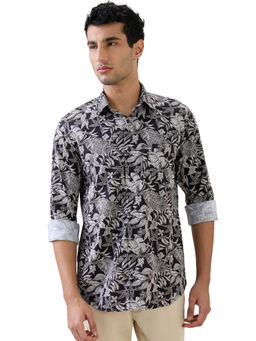ColorPlus - Black Regular Fit Full Sleeve Shirt