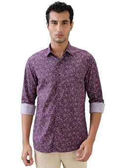 ColorPlus - Medium Purple Regular Fit Full Sleeve Shirt