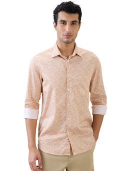 ColorPlus - Medium Beige Regular Fit Full Sleeve Shirt