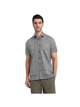 ColorPlus - Black Regular Fit Half Sleeve Shirt