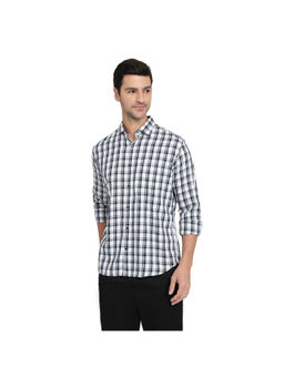 Park Avenue - White Slim Fit Full Sleeve Shirt