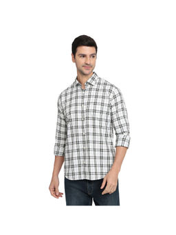 Park Avenue - Medium White Slim Fit Full Sleeve Shirt