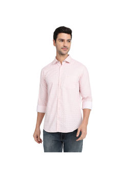 Park Avenue - Medium Pink Slim Fit Full Sleeve Shirt
