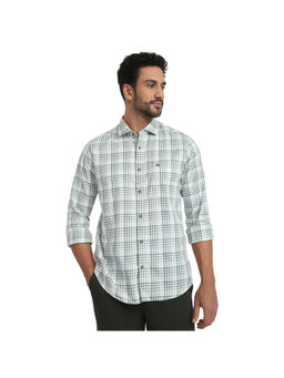 Raymond - Medium Green Slim Fit Full Sleeve Shirt